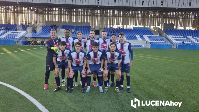 Once del CD Lucecor ante el Villa del Río CF. Foto: CD Lucecor