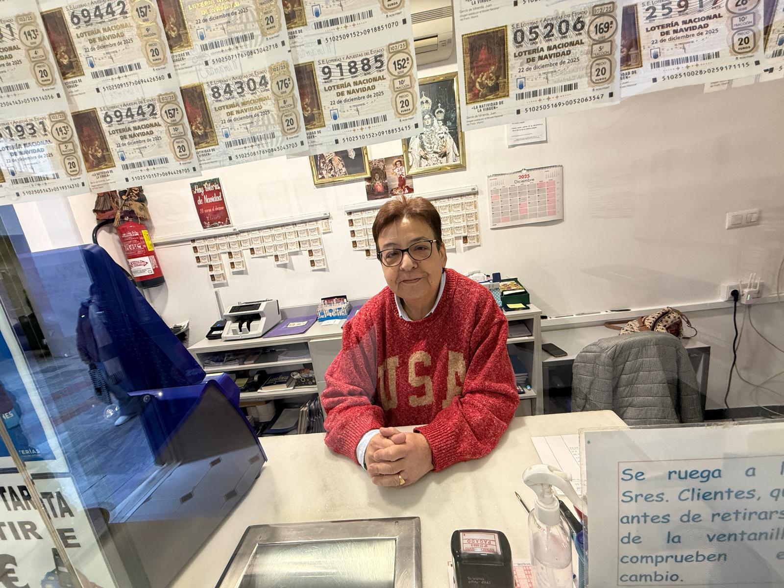 Margarita Mercado, gerente de la administración de loterías Nº1 de Lucena.