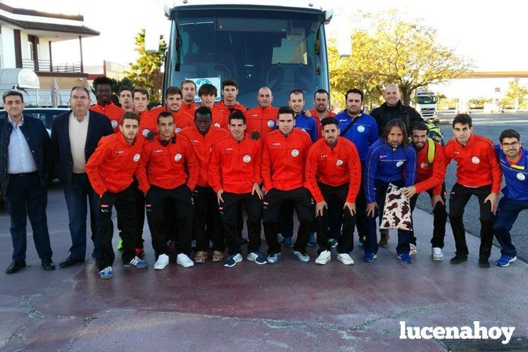  Expedición del Ciudad de Lucena en el trayecto hacia Mairena del Alcor. 