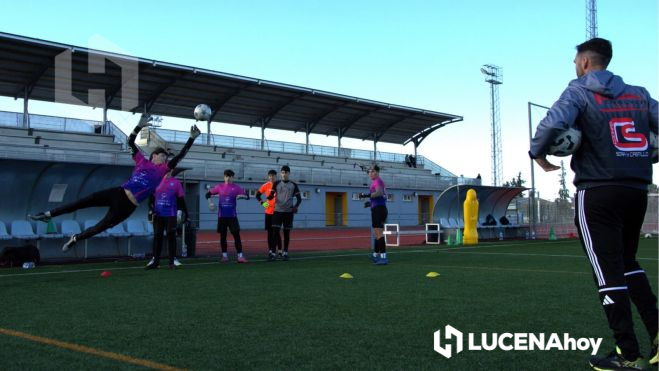 Clinic de porteros del CD Lucecor. Foto: Manuel Muñoz