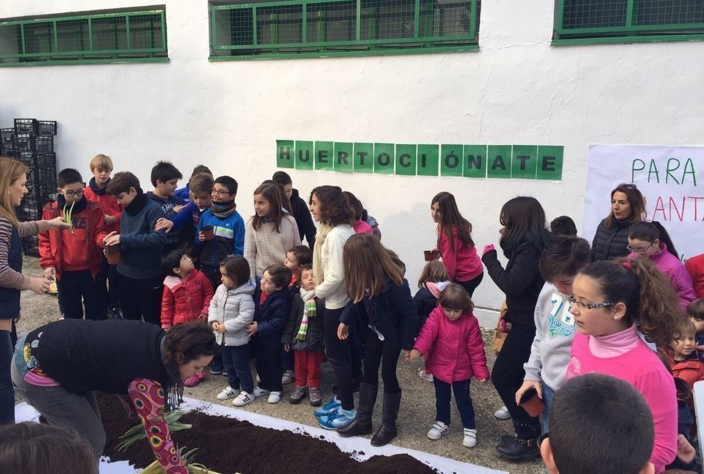 'Huertociónate', una experiencia destinada a parar la violencia y sembrar emociones en el Colegio Virgen de Araceli