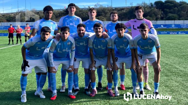 Once del Ciudad de Lucena B ante el Ciudad Jardín CD. Foto: CD Ciudad de Lucena B