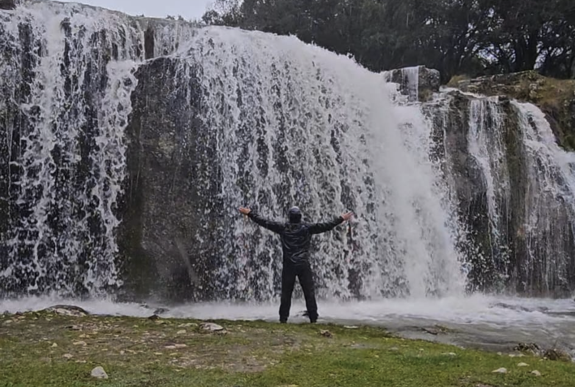 Salto de Las Chorreras esta mañana en el término municipal de Zuheros.