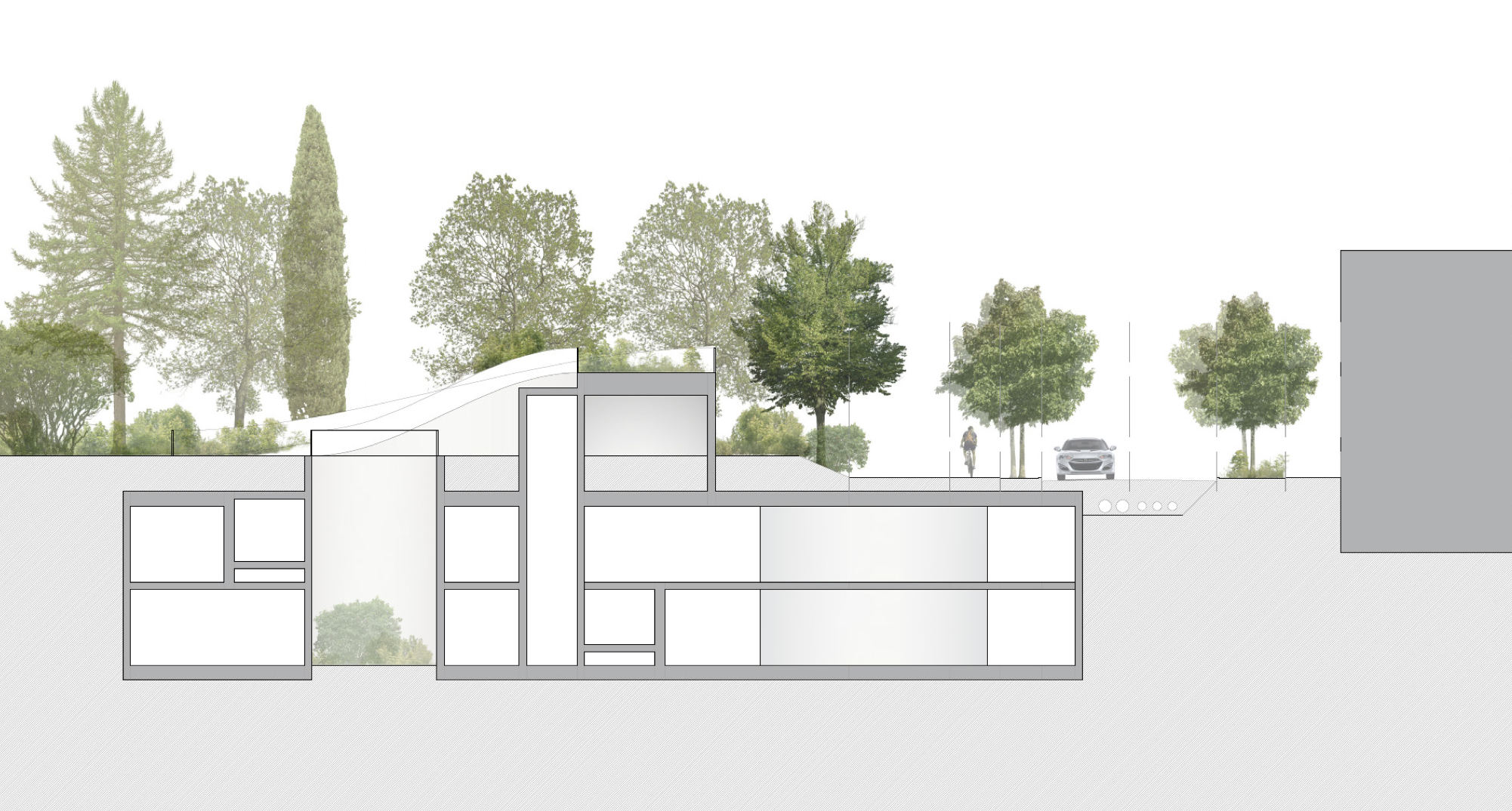 Infografía del anteproyecto de transformación en bulevar de la avenida del Parque