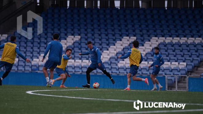 Entrenamiento previo del Ciudad de Lucena. Foto: Antonio Dávila