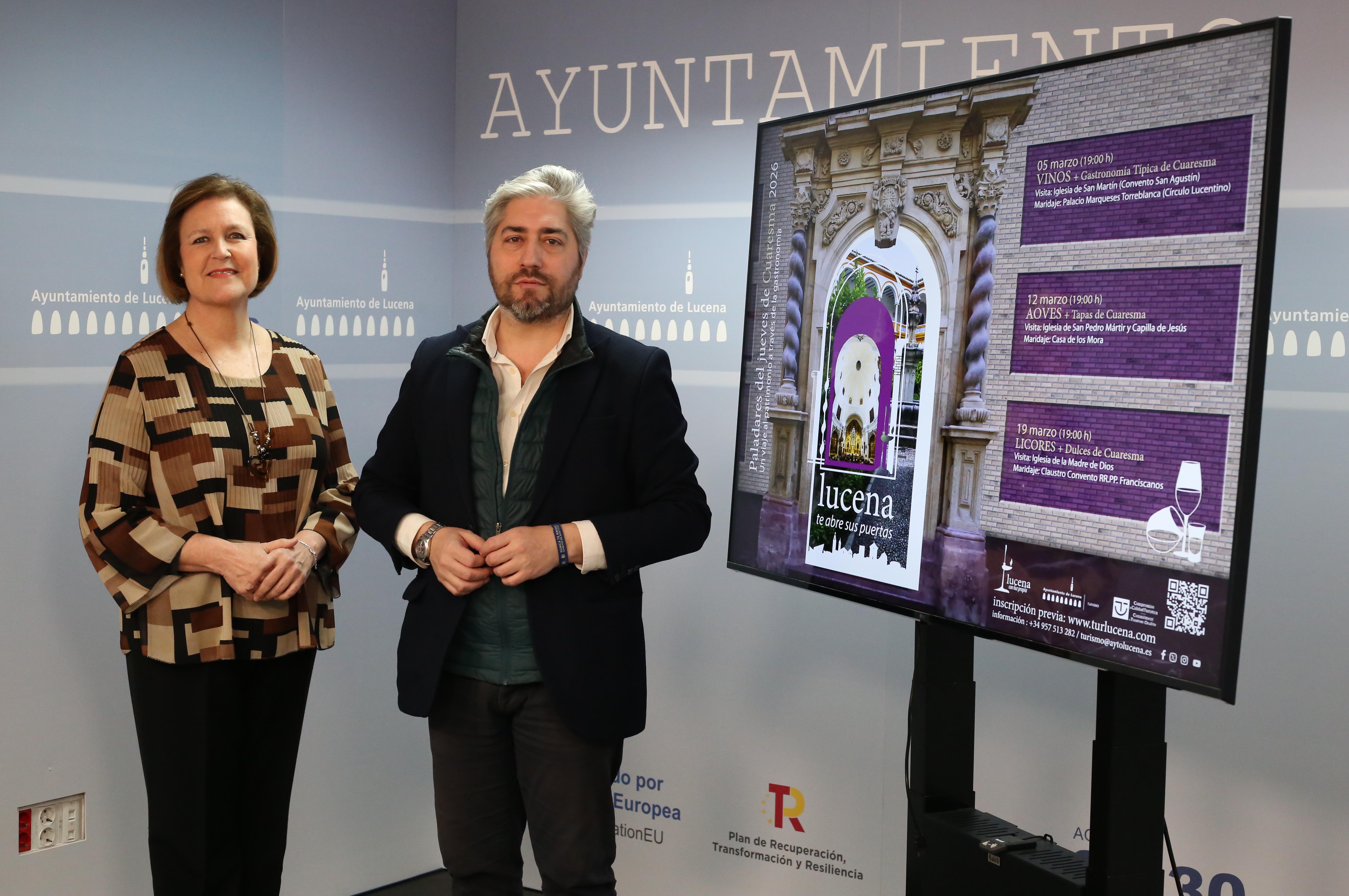 Francisco Barbancho y Emilia Gálvez durante la presentación de esta edición especial de "Paladares del Jueves"