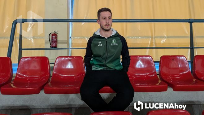 David Romero, entrenador de Al-Yussana, durante la entrevista