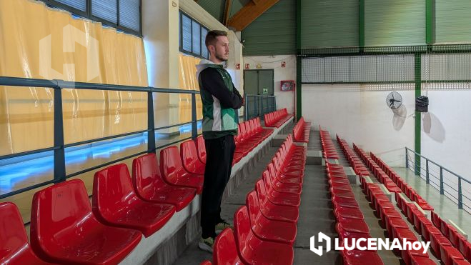 David Romero, entrenador de Al-Yussana, durante la entrevista