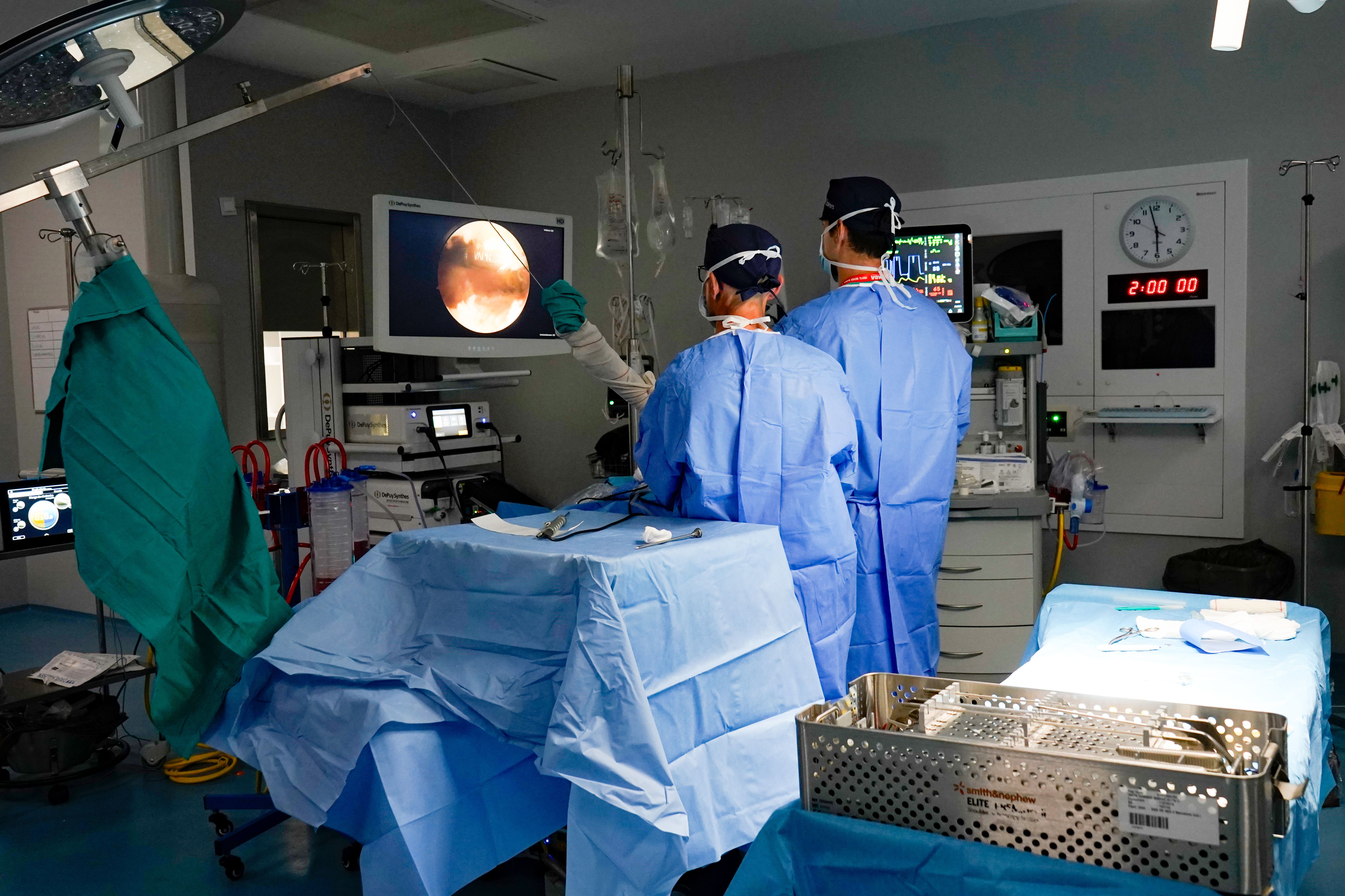 Un momento de la intervención quirúrgica