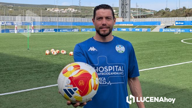 David Agudo durante la entrevista