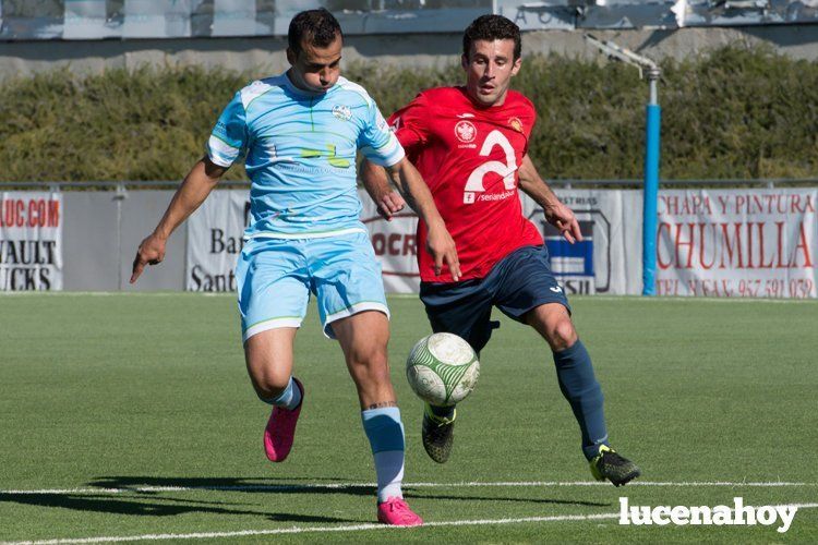  Migui, autor del primer gol del Ciudad de Lucena. ARCHIVO/SERGIORODRÍGUEZ 