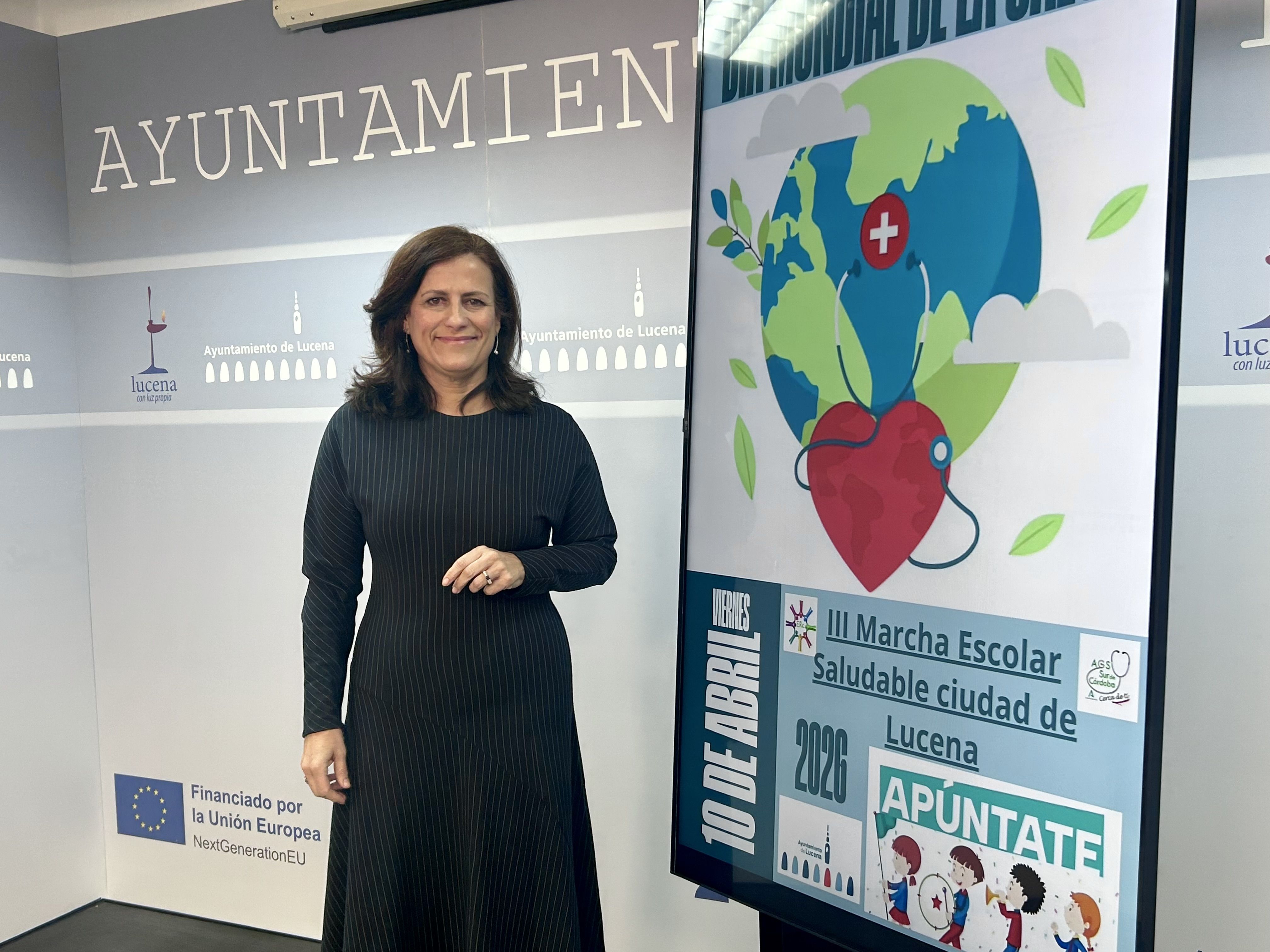 La edil de Salud, Miriam Ortiz, durante la presentación de las actividades de la Semana de la Salud La edil de Salud, Miriam Ortiz, durante la presentación de las actividades de la Semana de la Salud