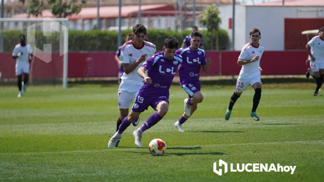 Un lance del partido ante el Sevilla C Un lance del partido ante el Sevilla C