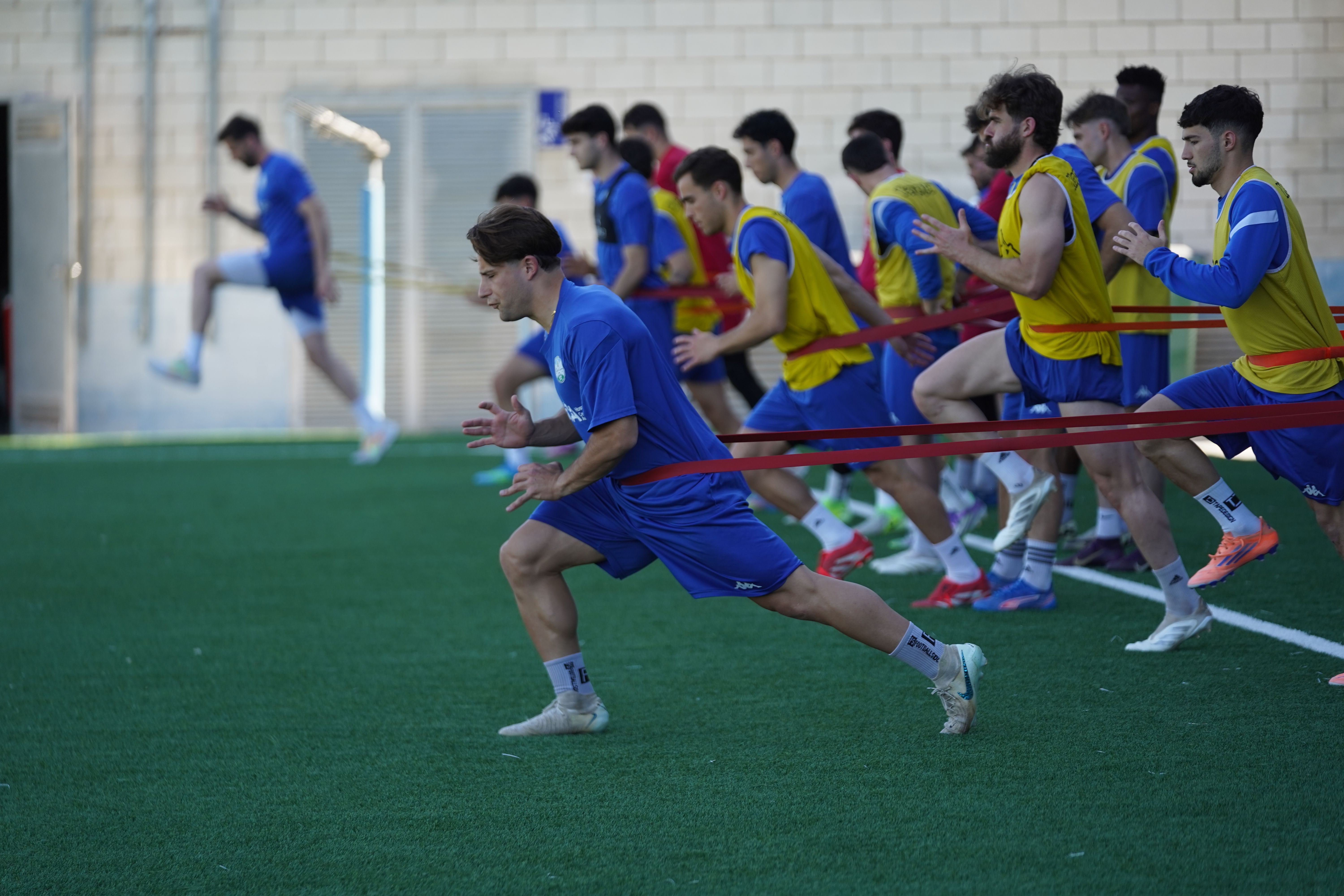 Entrenamiento del Ciudad de Lucena. Foto: Antonio Dávila