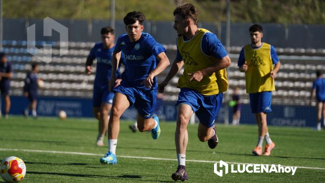 Entrenamiento del Ciudad de Lucena. Foto: Antonio Dávila