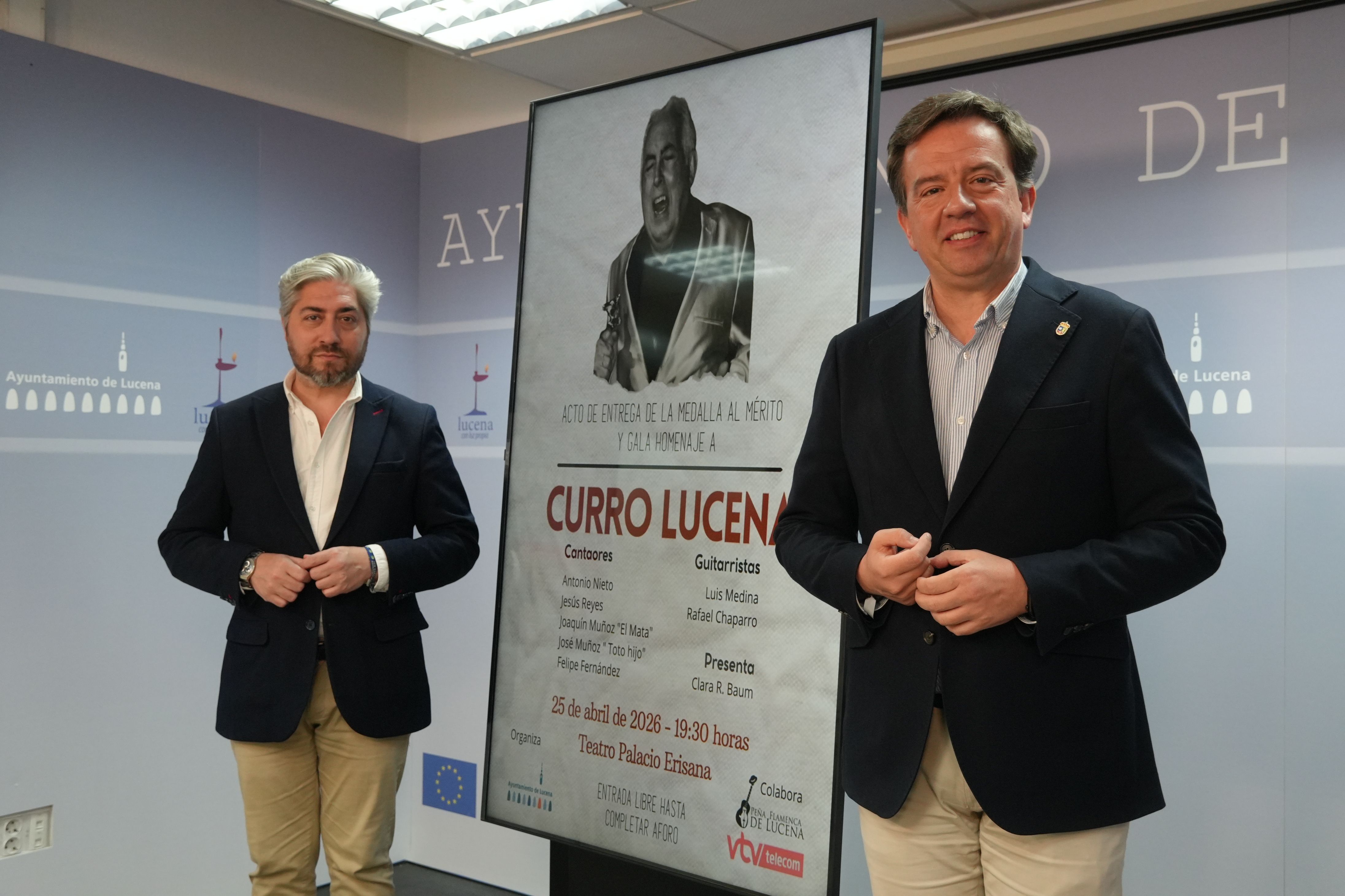Presentación del homenaje a Curro Lucena