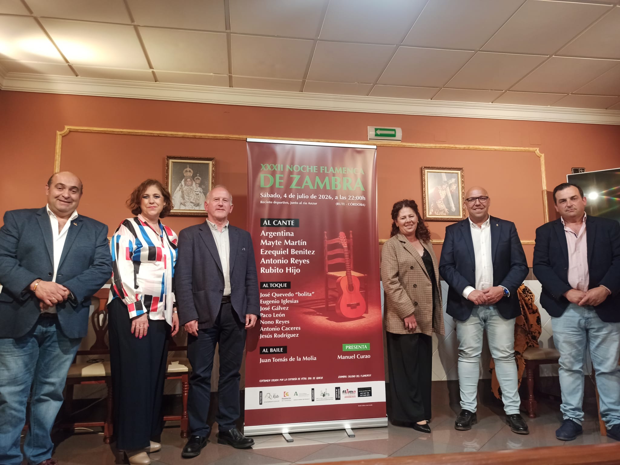 Un momento de la presentación del cartel de la XXXII edición de la Noche Flamenca