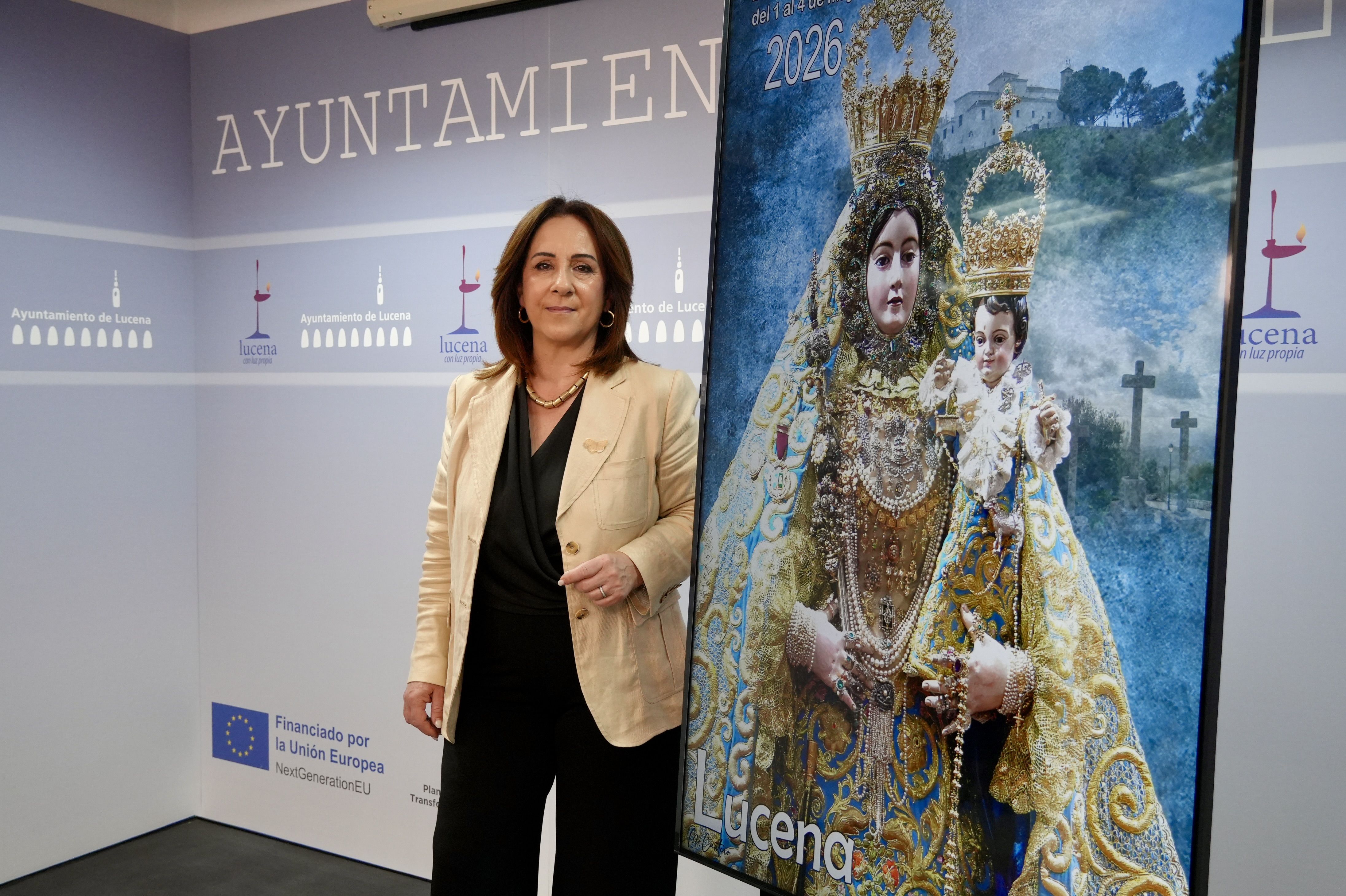 Araceli Rodríguez, edil de Fiestas, durante la presentación del programa