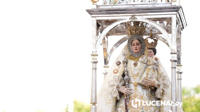 La Virgen de Araceli, en su templete romero, camino de San Mateo