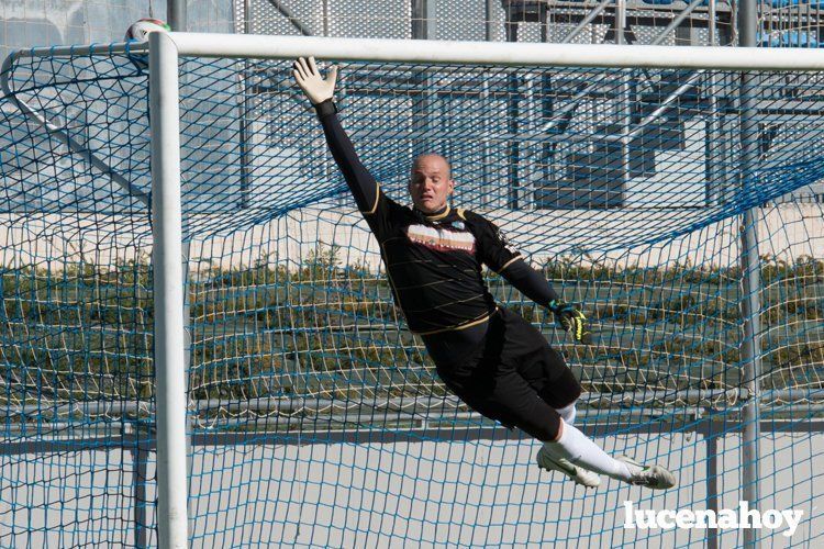  Cristian, durante el partido Lucena-San Roque de esta temporada. SERGIO RODRÍGUEZ 