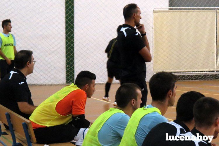  Antonio García, en un partido de esta temporada con el Lucena Futsal. 