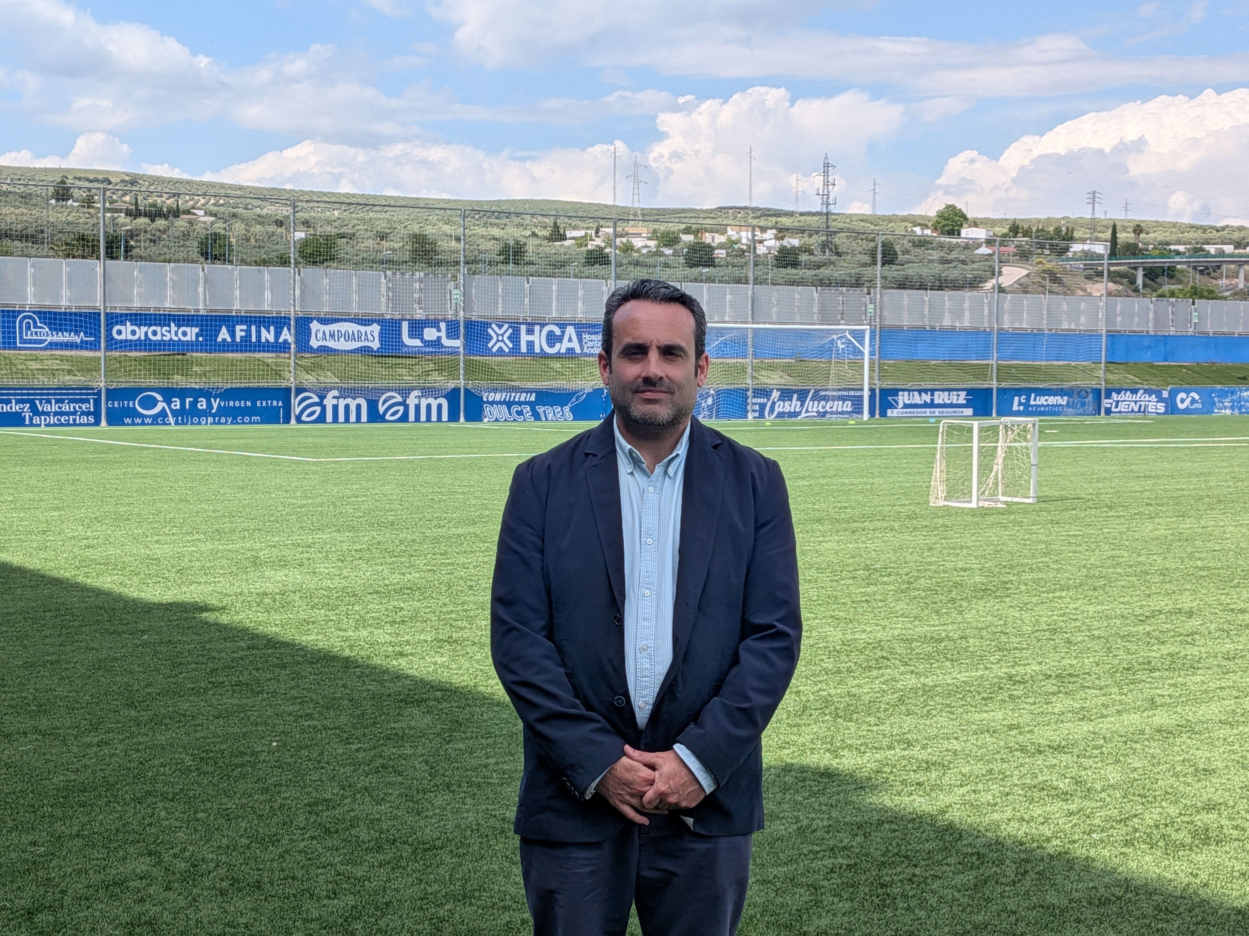 Jorge Torres, presidente del Ciudad de Lucena, durante la entrevista
