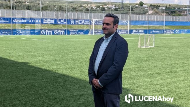 Jorge Torres, presidente del Ciudad de Lucena, durante la entrevista