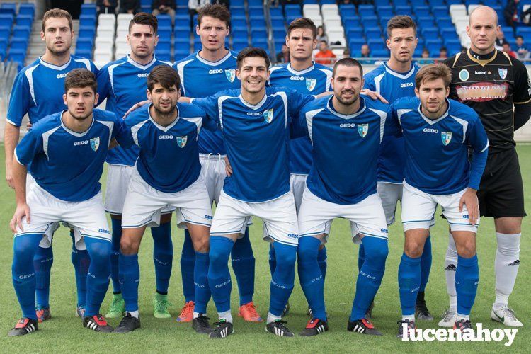  Once titular del Lucena CF en el duelo frente al Cabecense. ARCHIVO/SERGIO RODRÍGUEZ 