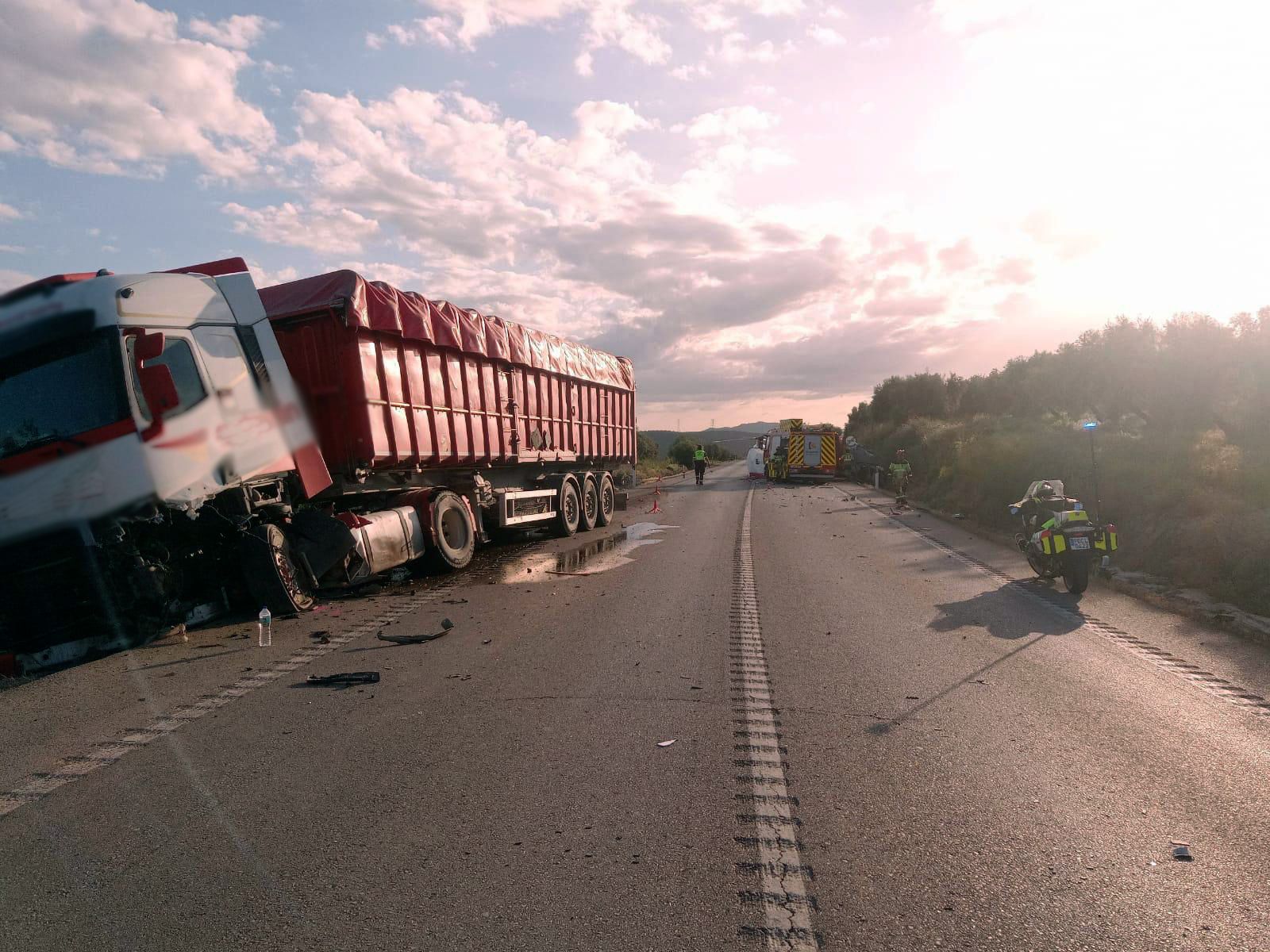 Una imagen del lugar del accidente en la tarde de ayer