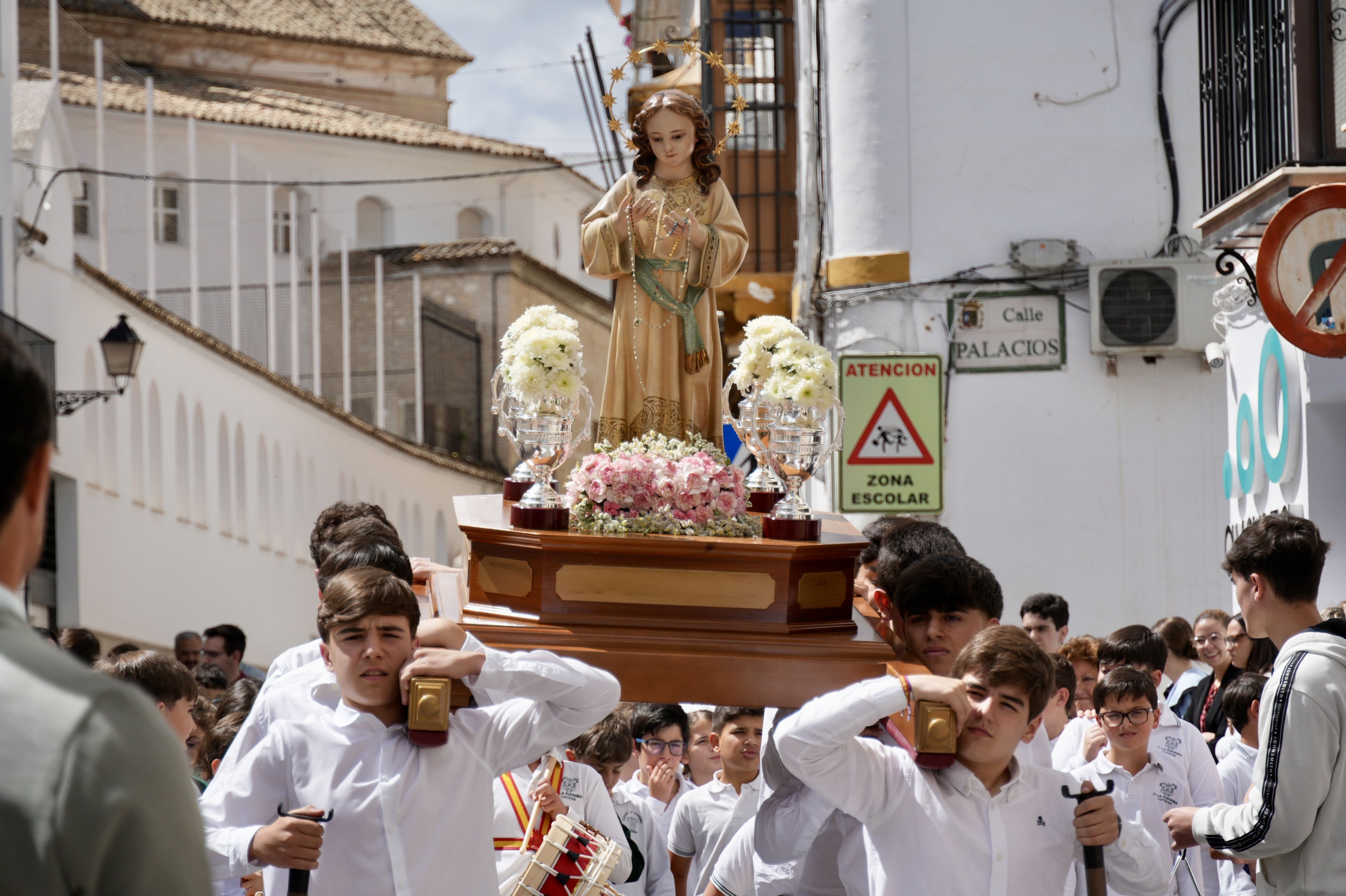 Procesión de la Virgen Niña del Colegio de La Purísima