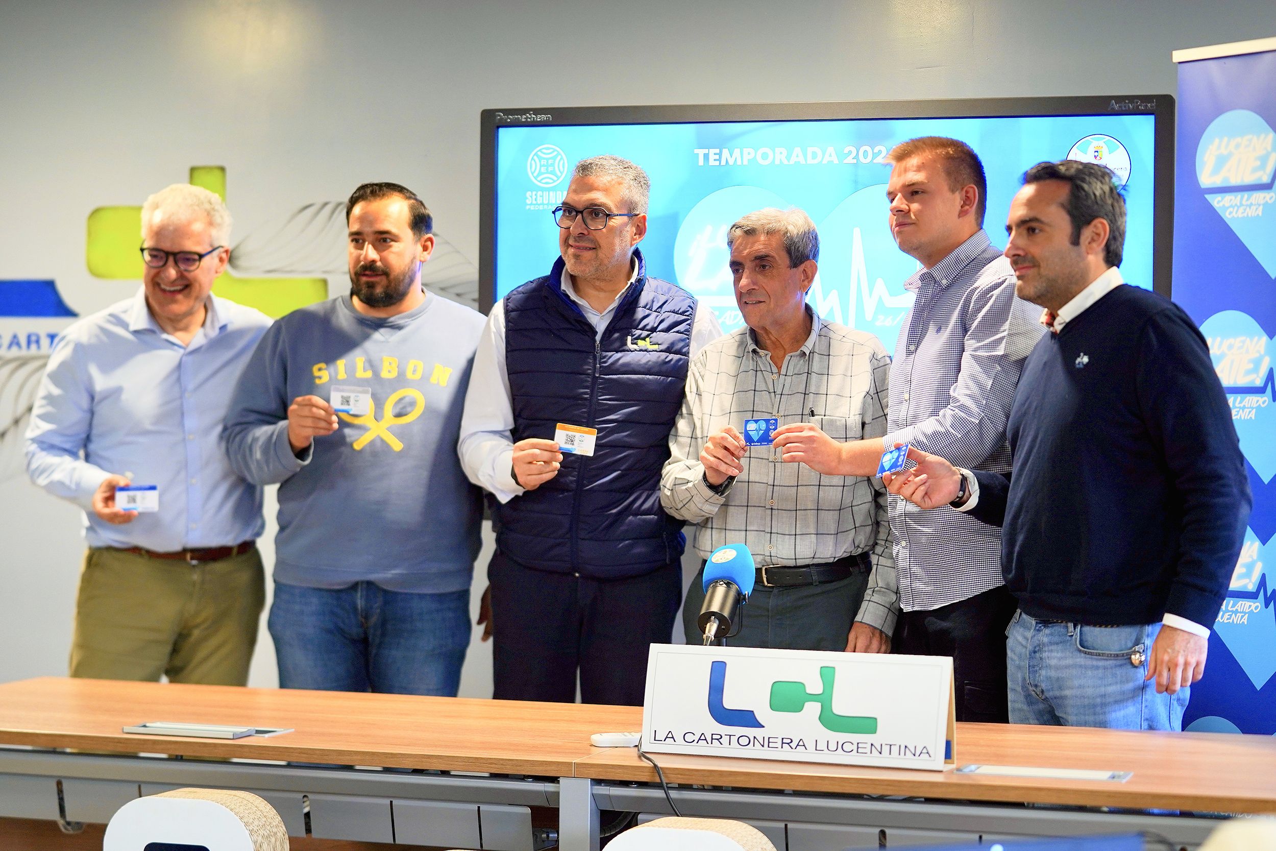 Un momento de la presentación de la nueva campaña de abonos del Ciudad de Lucena