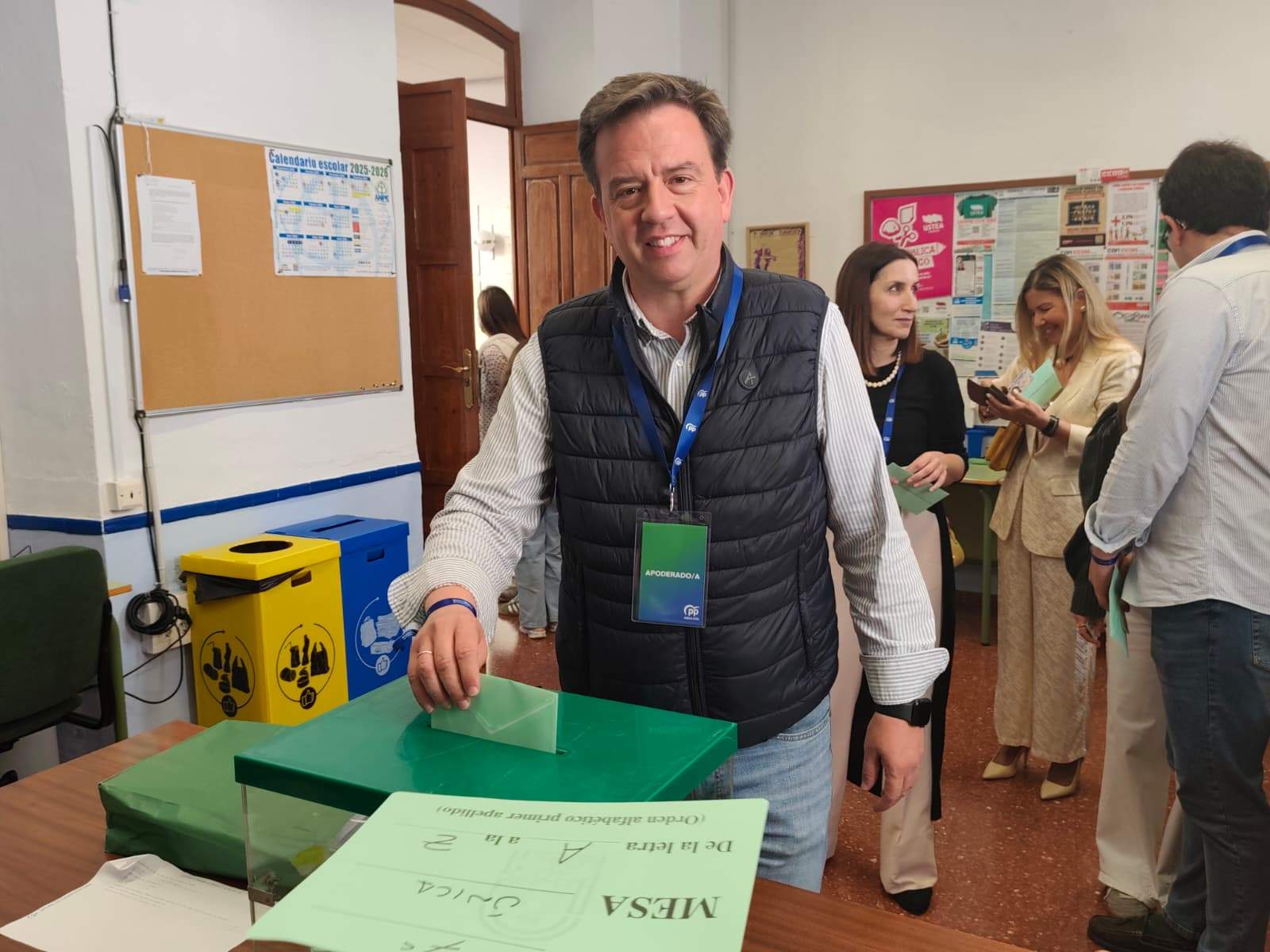 Aurelio Fernández, alcalde de Lucena (PP). Elecciones Andaluzas 2026. Foto: PP