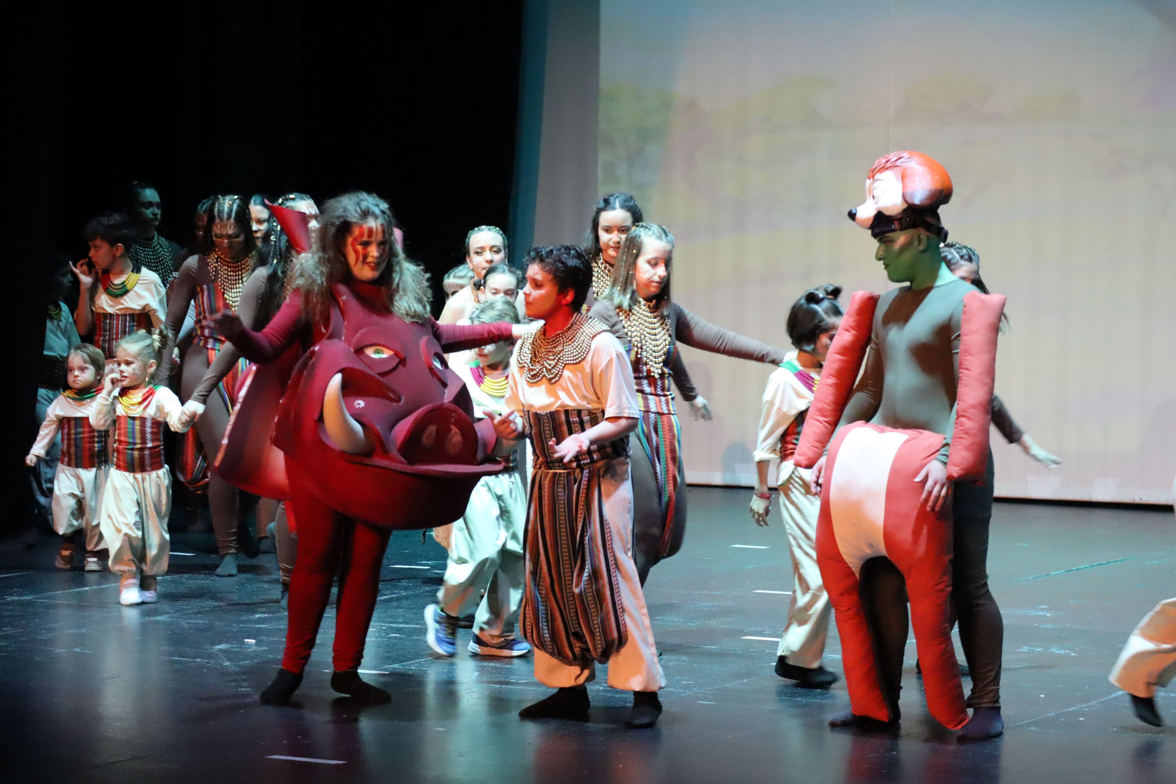 Representación del musical inclusivo El Rey León: El Reencuentro