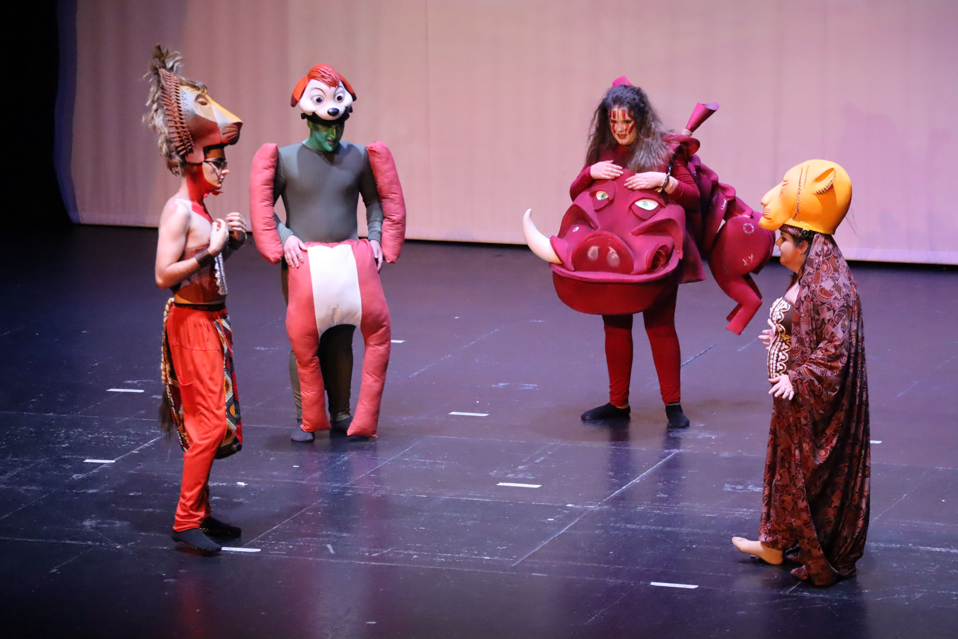 Representación del musical inclusivo El Rey León: El Reencuentro