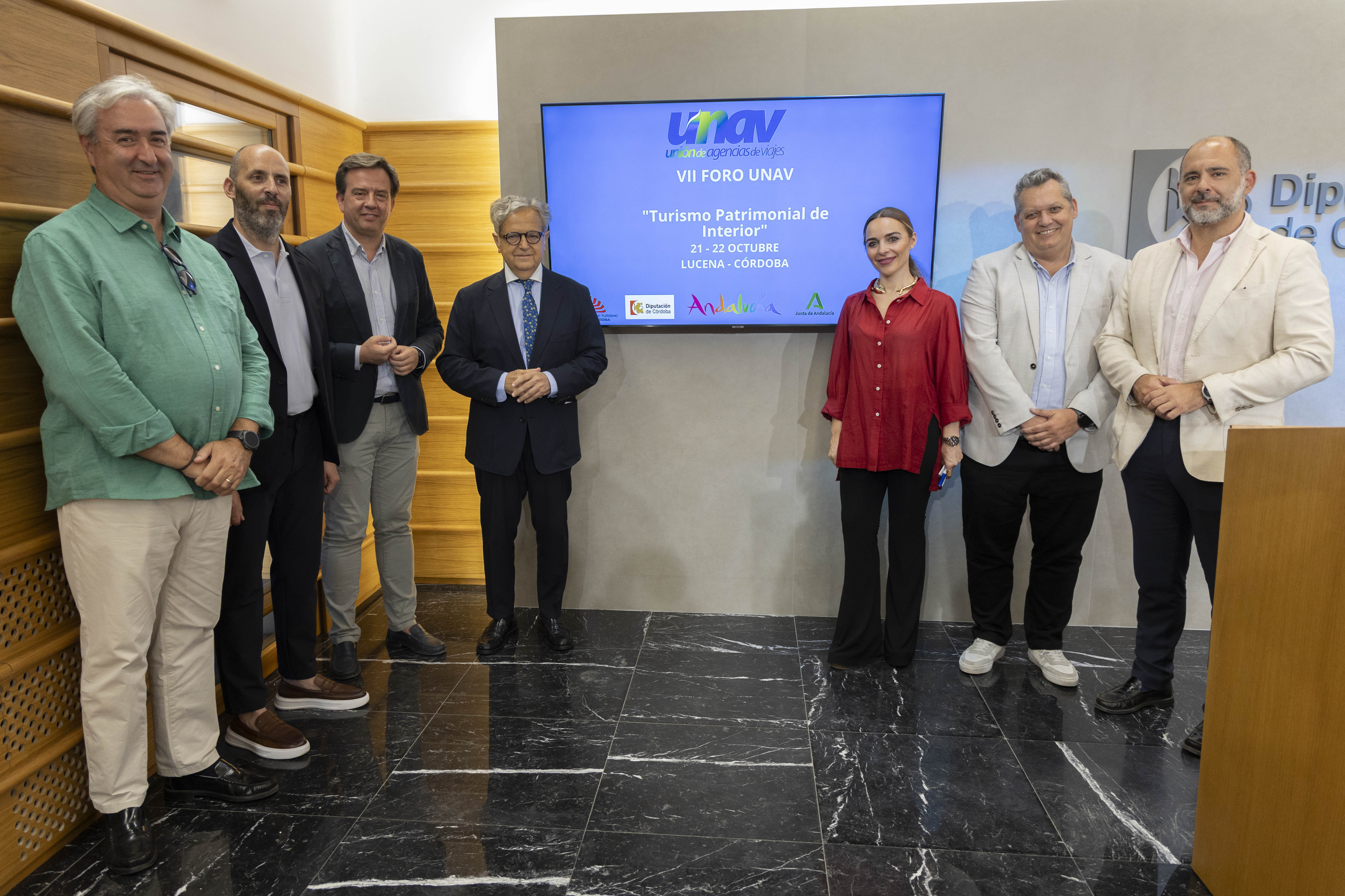 Presentación del foro nacional de turismo en la sede de la Diputación de Córdoba.