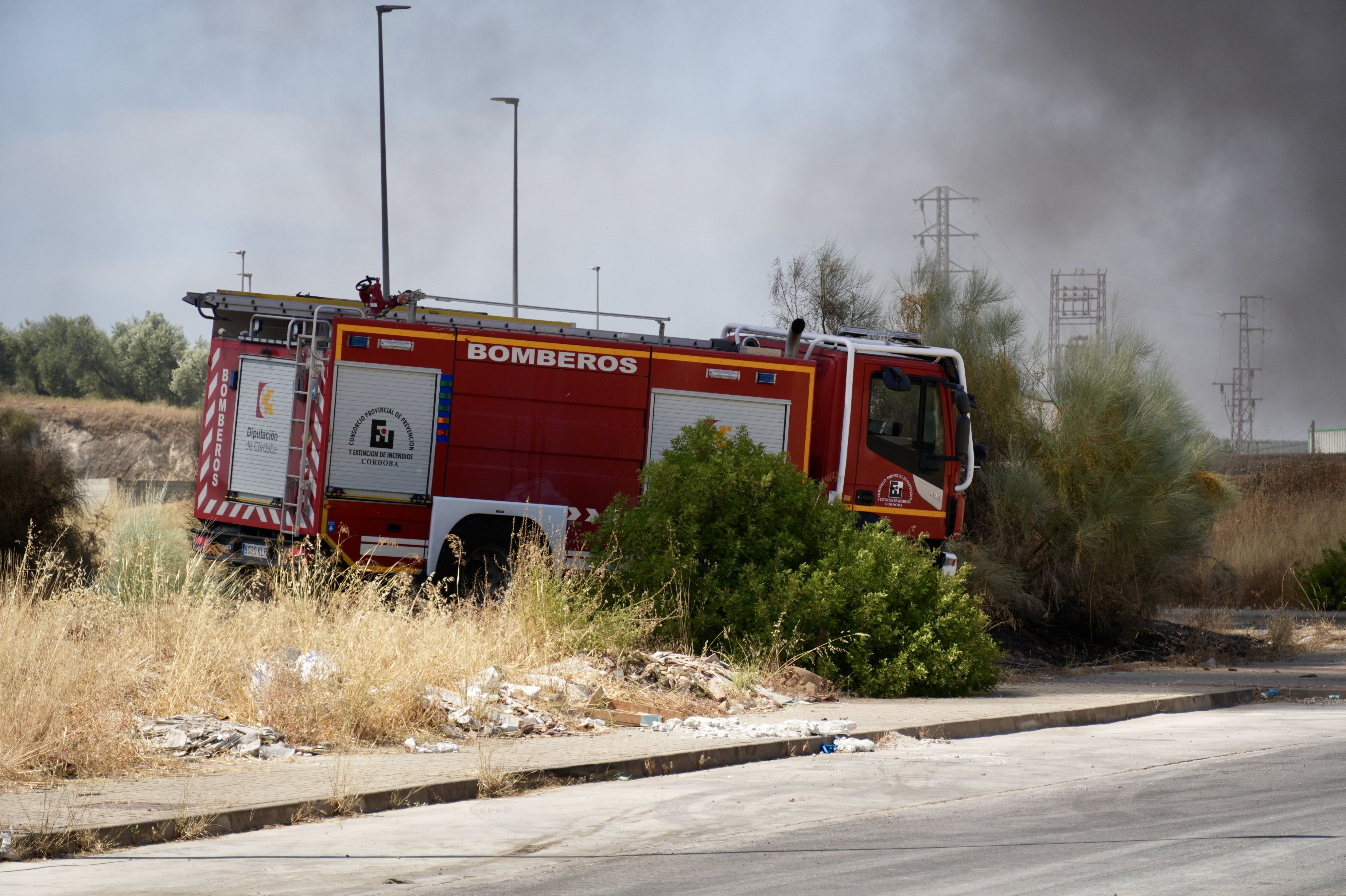 Incendio nave industrial en parque Príncipe Felipe