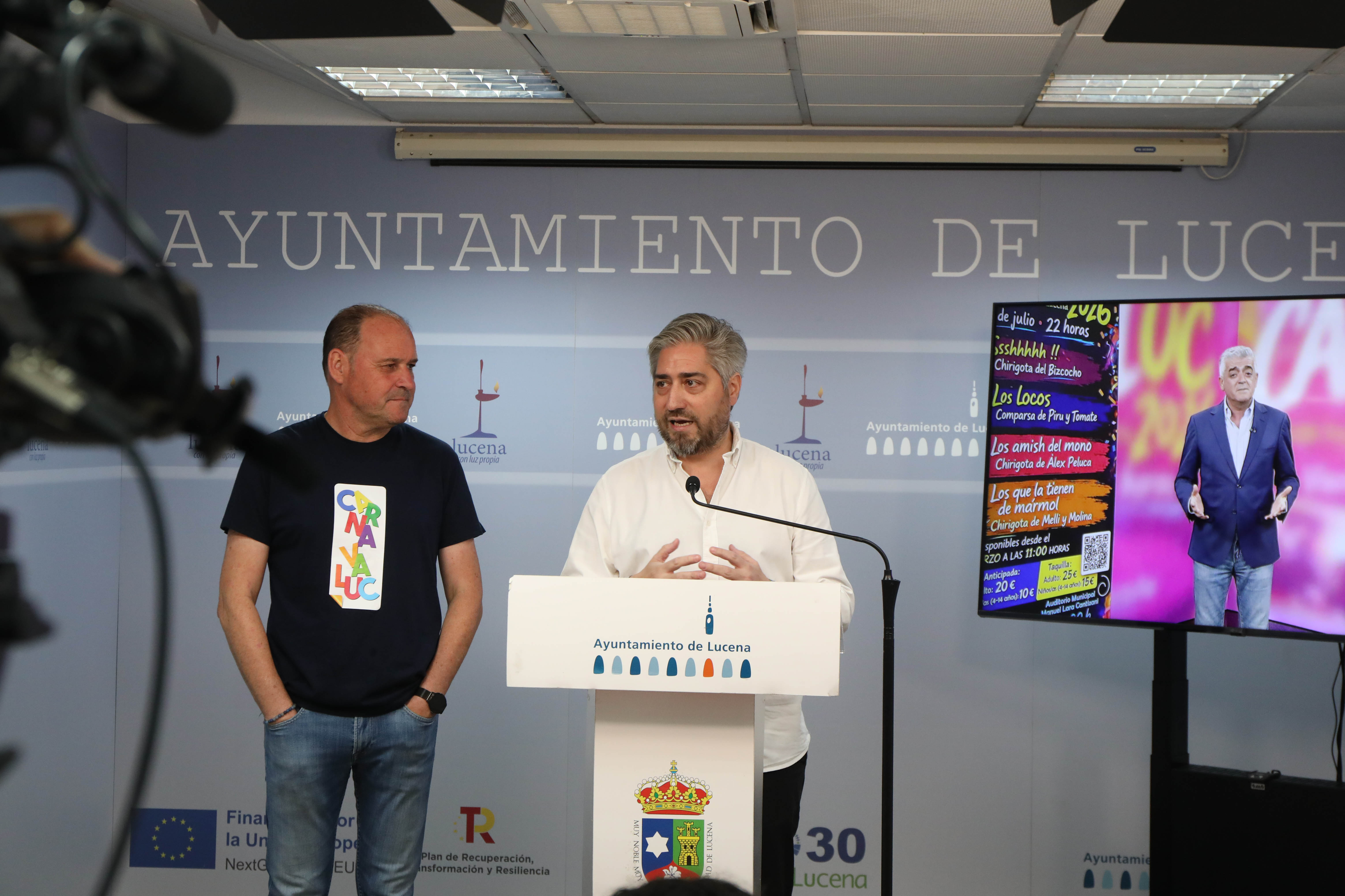 Presentación de Carnavaluc 2026, esta mañana en el Ayuntamiento de Lucena