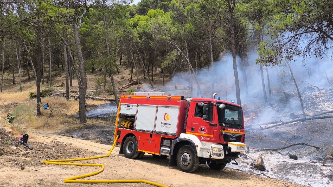 Incendio en la Sierra de Rute