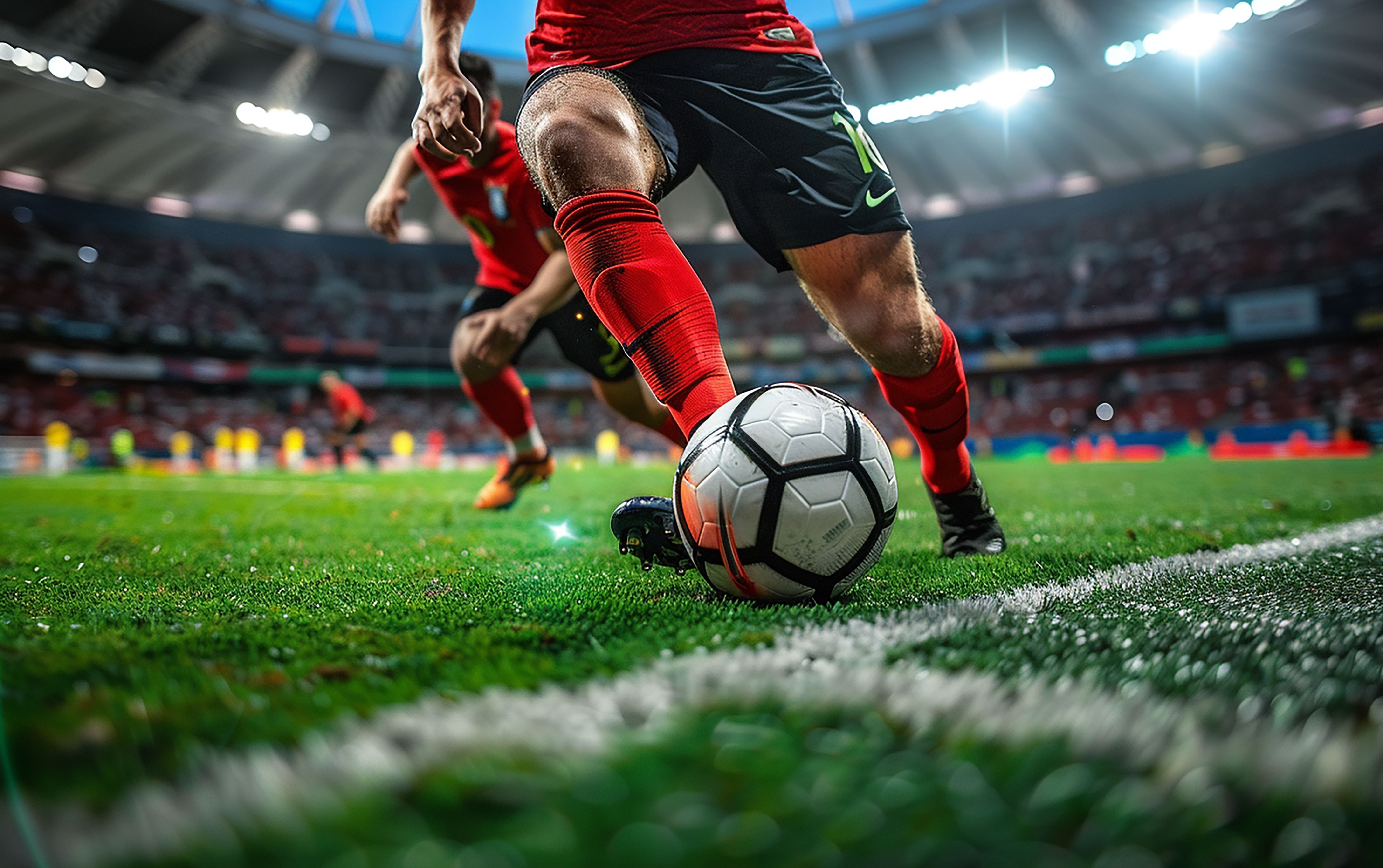 Imagen de un partido de fútbol. Magnific