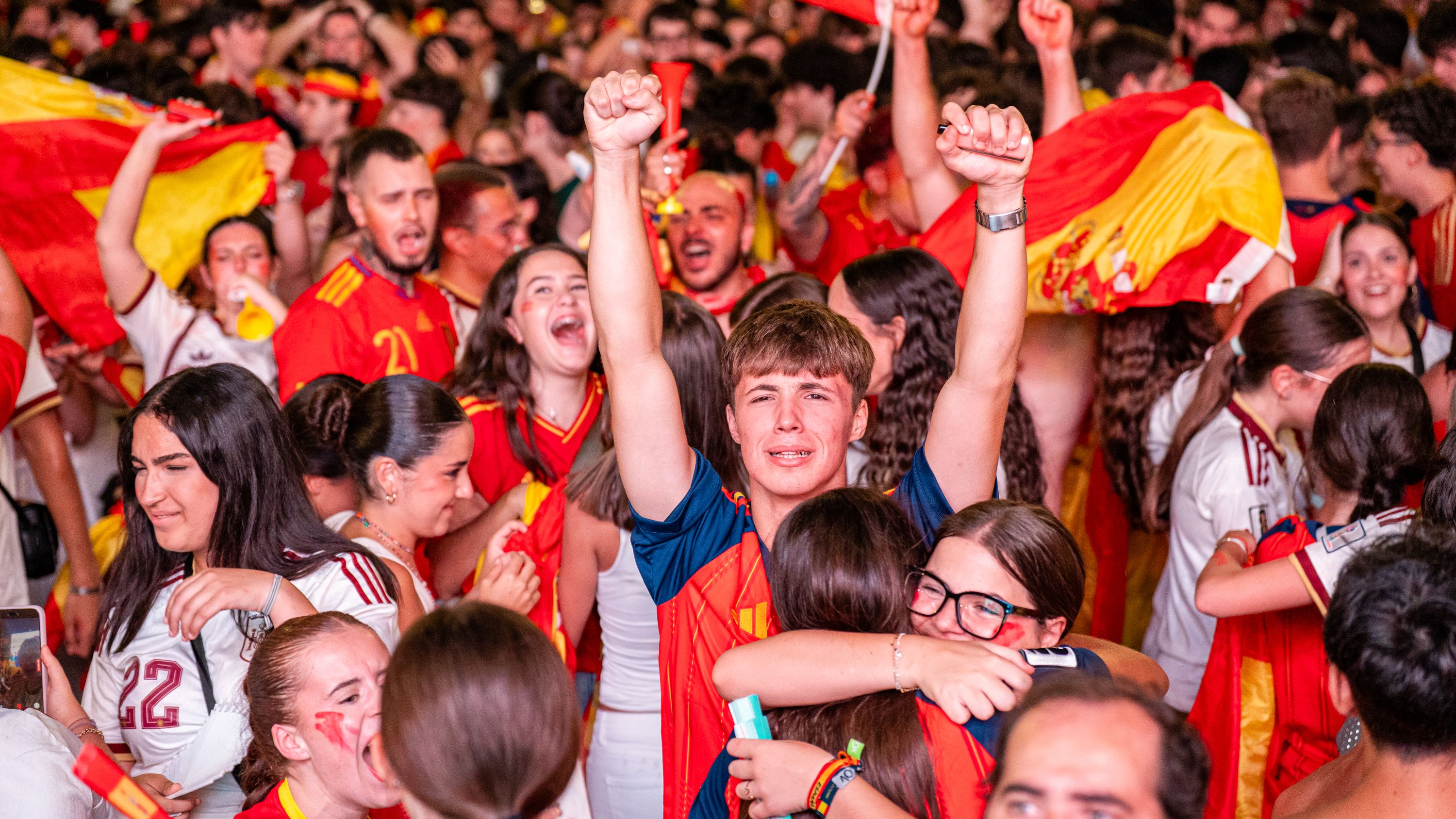 Lucena celebra el Mundial de Fútbol