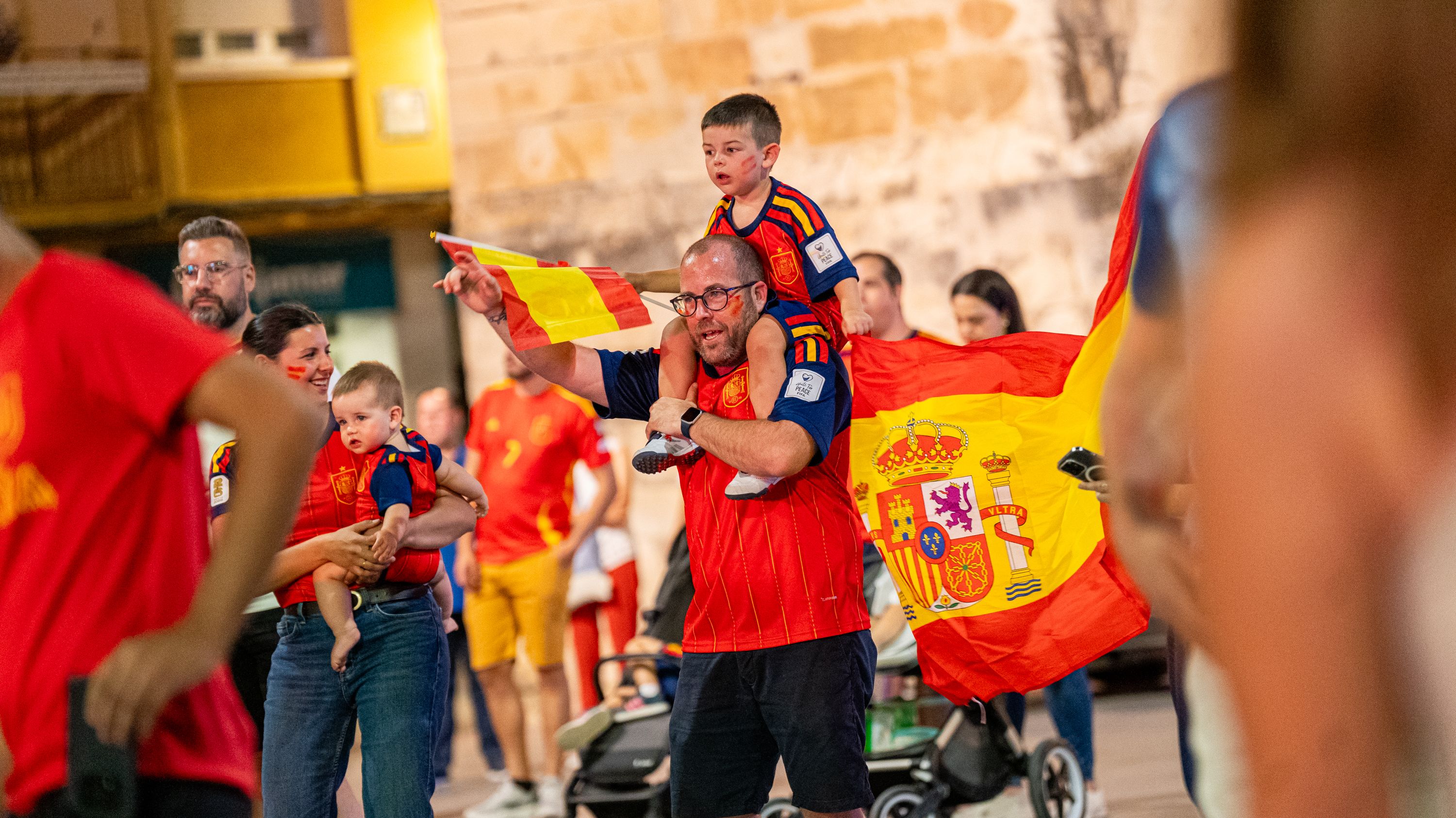 Lucena celebra el Mundial de Fútbol