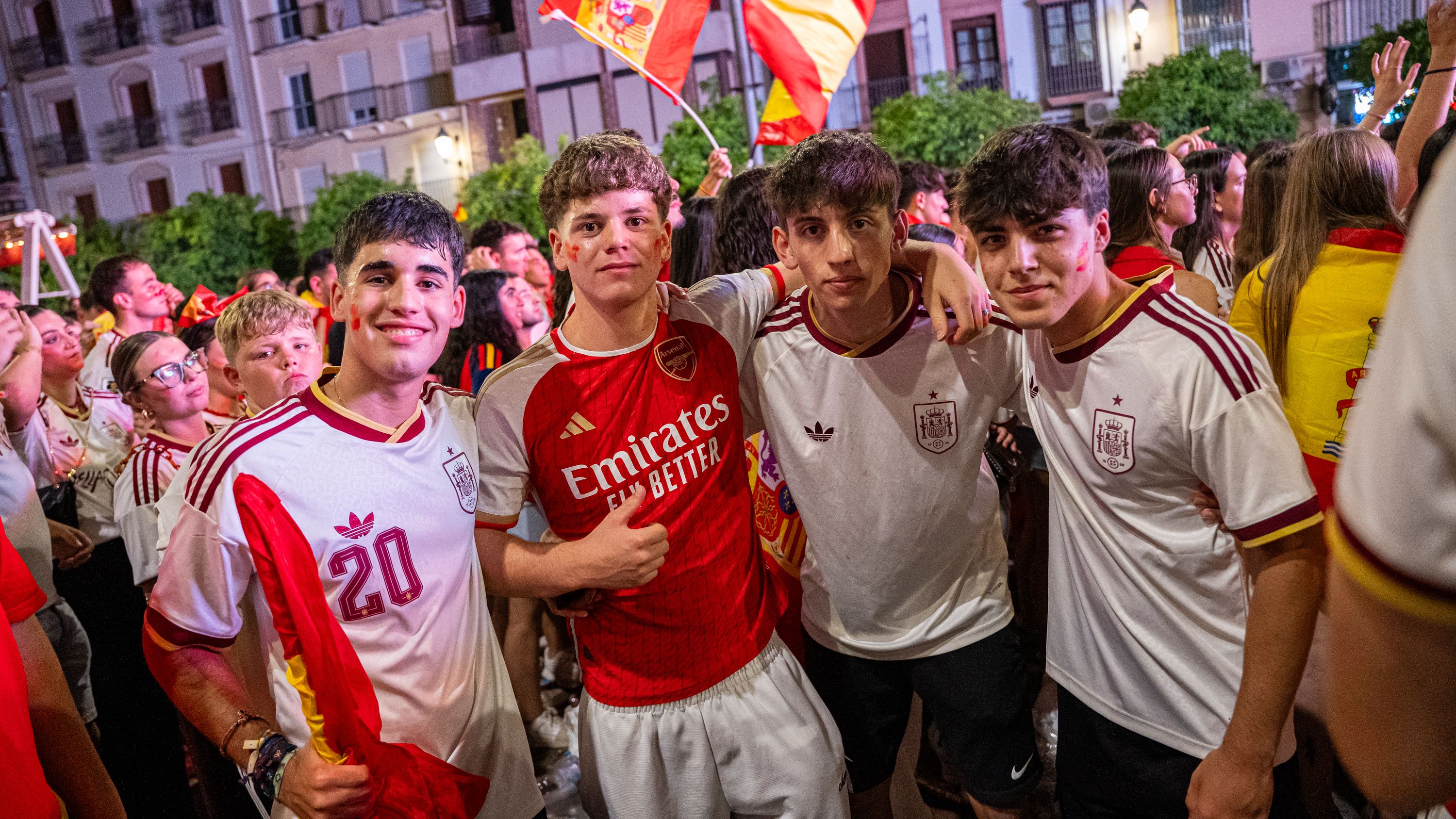 Lucena celebra el Mundial de Fútbol