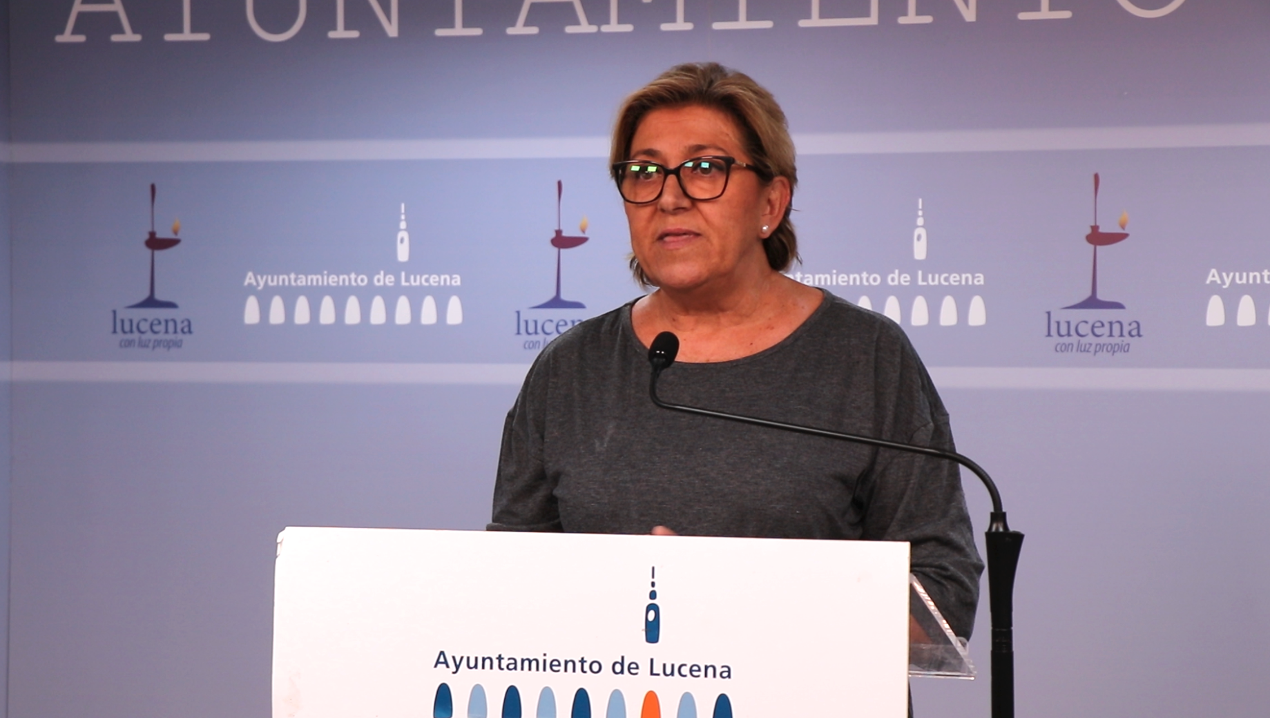 La edil de Urbanismo, Charo Valverde, esta mañana durante la rueda de prensa.