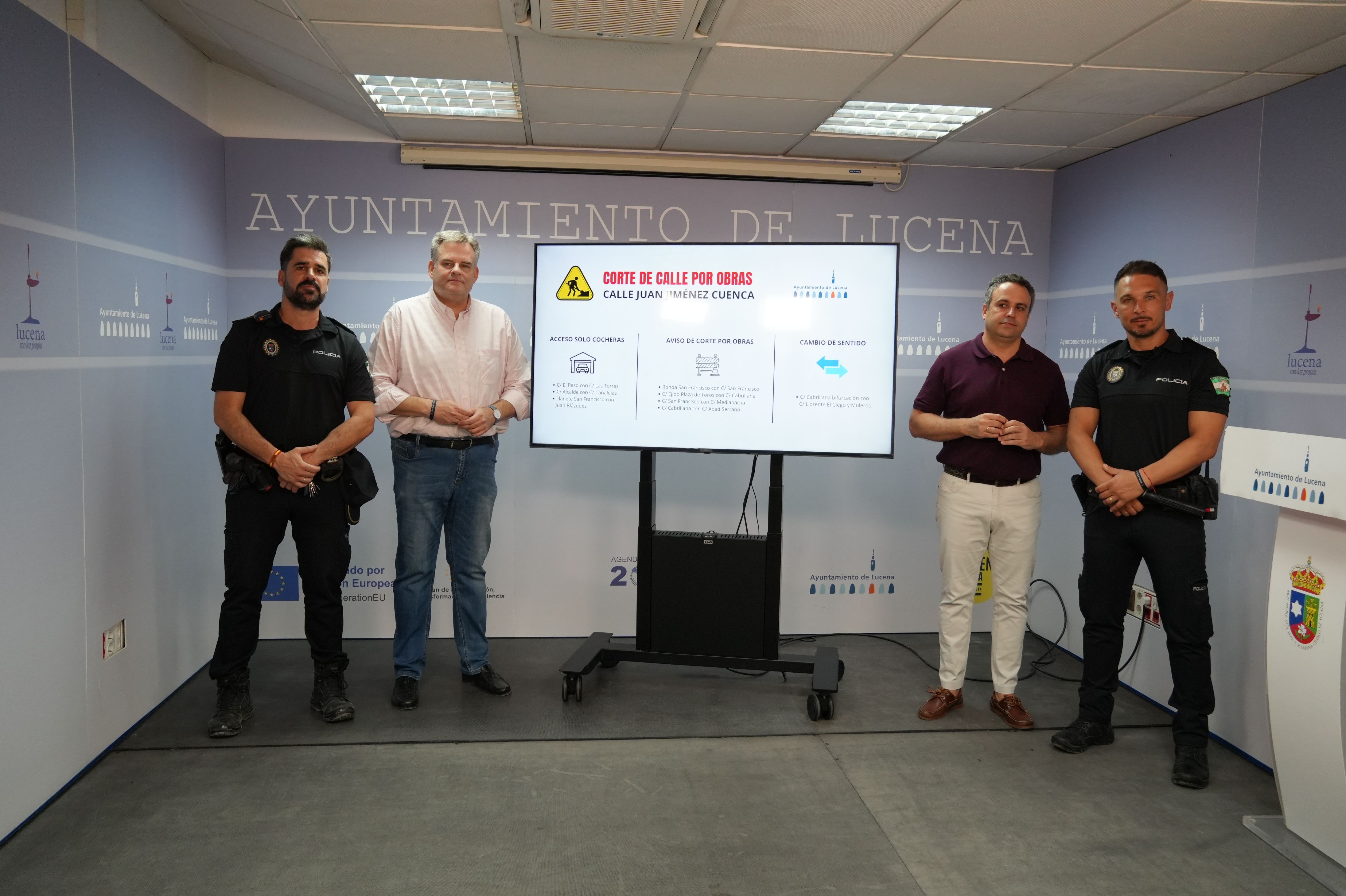 Presentación del plan de tráfico con motivo de las obras en la calle El Agua