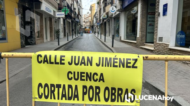 Calles cortadas en el entorno de las obras