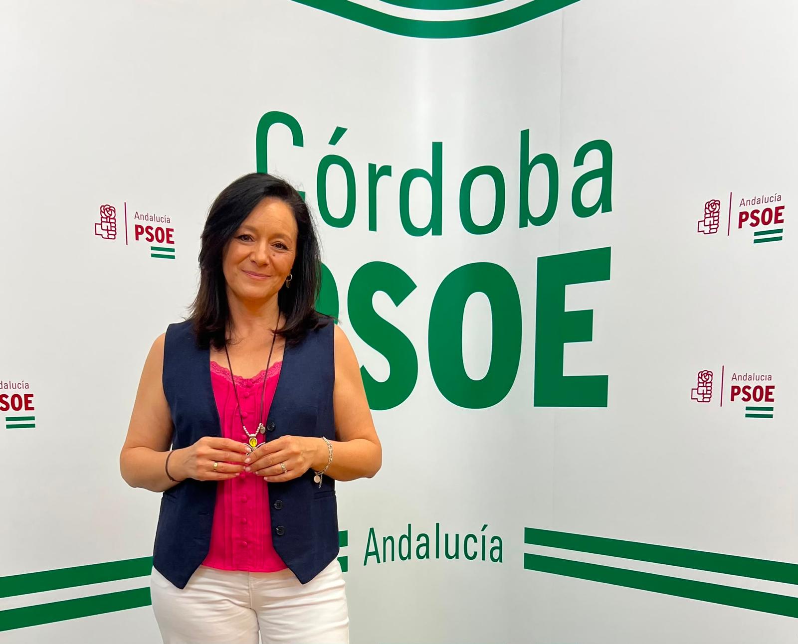 La secretaria general del PSOE de Córdoba, Rafi Crespín