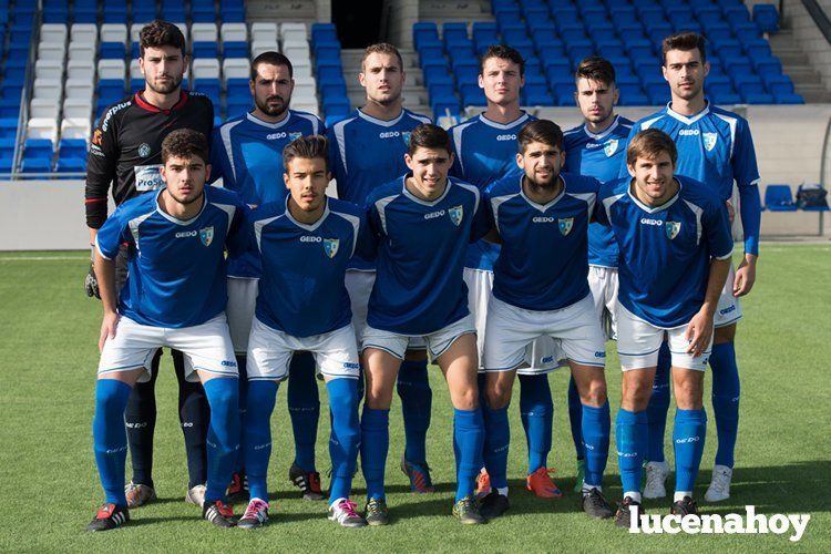  Once inicial del Lucena en el último encuentro frente al Coria. ARCHIVO/SERGIO RODRÍGUEZ 