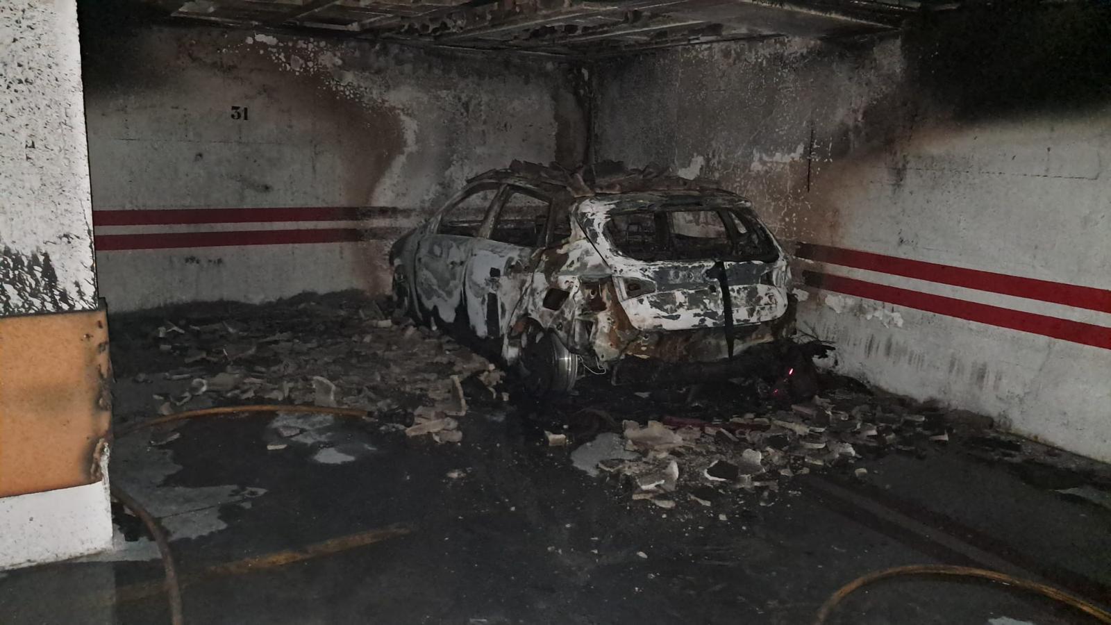 Estado en el quedó el vehículo siniestrado y su entorno.