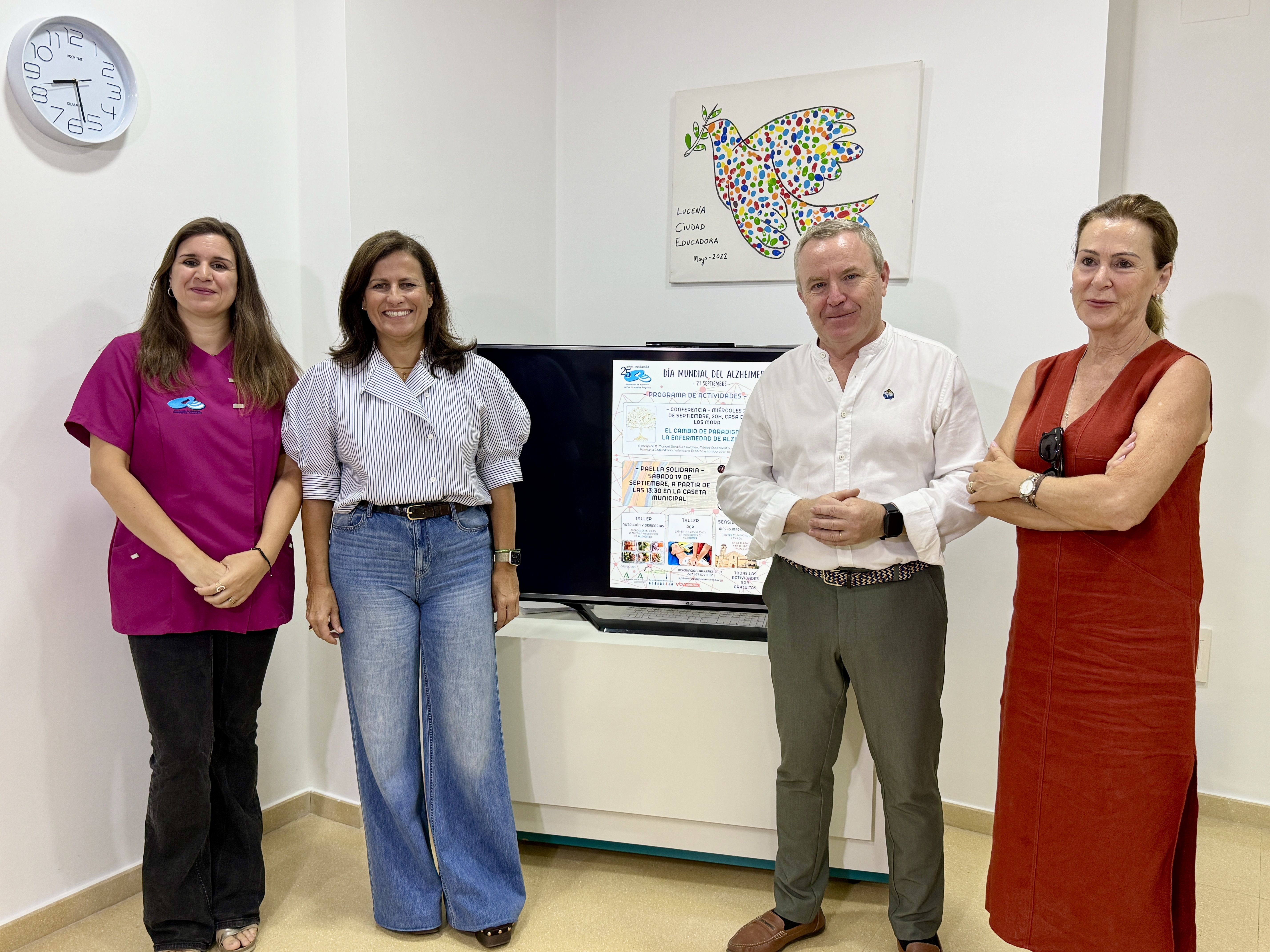 Presentación de las actividades con motivo del Día Mundial del Alzheimer en las instalaciones de la sede de AFA Nuestros Ángeles.