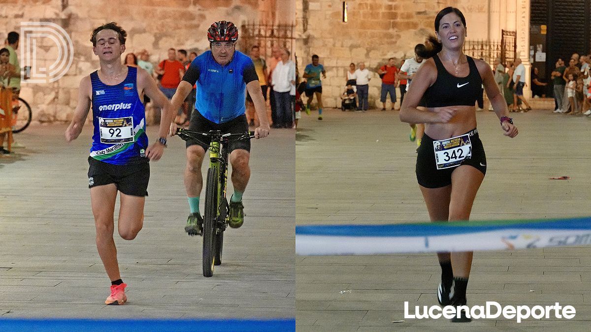 Los ganadores de la I Carrera Nocturna del Turismo y Comercio de la Ciudad de Lucena